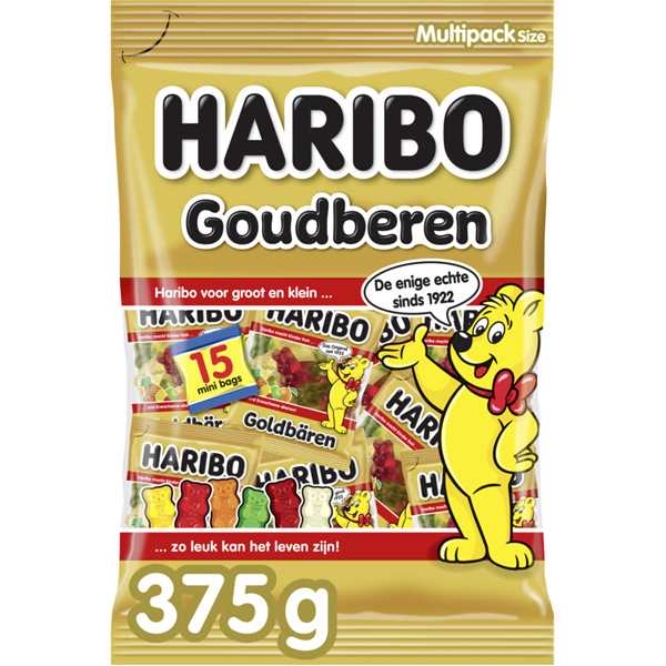 Haribo Goudberen Multipack 375g