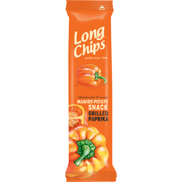 Long Chips Grilled Paprika 75g