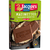 Jacques Matinettes Hazelnoot Melk chocolade 128g