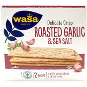 Wasa Delicate Crisp Roasted Garlic & Seasalt 190g