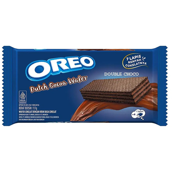 Oreo Dutch Cocoa Wafer Double Choco 117g